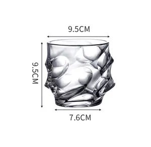 Vasos de Whisky de 2023 ml con logotipo personalizado, vaso de Whisky Mecedor de diseñador, totalmente personalizado, novedad de 280