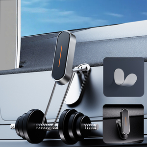 ที่ยึดโทรศัพท์ในรถยนต์โลหะสำหรับสมาร์ทโฟนทุกรุ่น360แม่เหล็กแข็งแรงมากปรับได้ป้องกันการสั่นไหว - Product Image 6