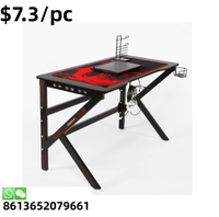 Table de jeu pour gamer avec cadre métallique, idéale pour salle informatique - Offre Spéciale