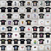 T-shirt à manches courtes en coton de haute qualité, col rond, coupe ample, style streetwear européen et américain pour homme, marque COUGH SYRUP
