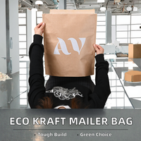 Sacs d'expédition en papier kraft A3-A6 et enveloppes pour chaussures et articles courts, durables et recyclables, solutions d'expédition personnalisées, sacs en papier