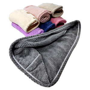 ヘアターバンタオル吸収性速乾性ソフトワッフルマイクロファイバードライラップ - Product Image 4