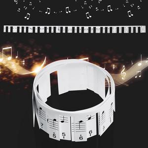 Tabla de notas de Piano de 61 teclas, pegatinas de teclado de Piano extraíbles antiadherentes con pentagrama de música y notación <span class=keywords><strong>Musical</strong></span> numerada para principiantes - Product Image 3