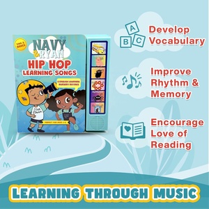 Livre sonore interactif de poésies hip-hop pour enfants, livre d'histoires musicales audio, livre sonore éducatif pour l'apprentissage précoce des jeunes enfants - Product Image 3