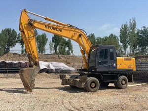 Excavadora de ruedas Hyundai fabricada en Corea del Sur, excavadora Hyundai 210w-7 210, excavadora de ruedas Hyundai 210 usada 210-7 en Shanghai, China - Product Image 3