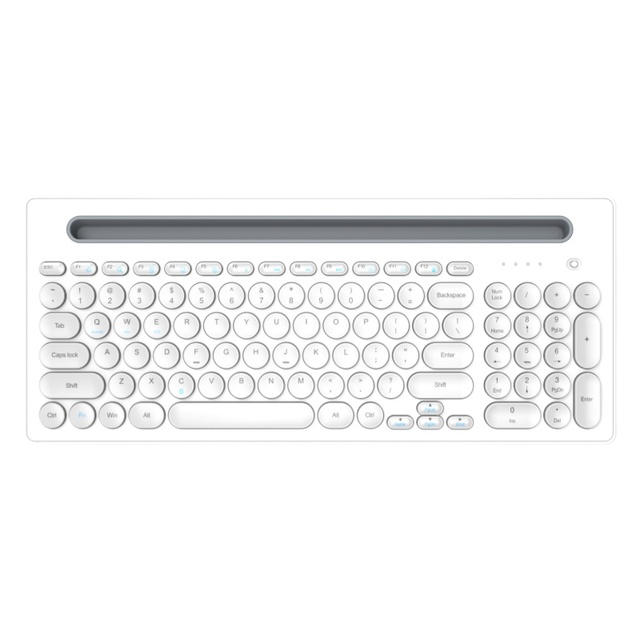 Ergonomic Wireless Keyboard, Comfort Curve Design Silent Typing BT Keyboard for Long Work Hours