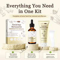 Kit de crème dépilatoire pour le corps et le visage ATOANY Private Label avec huile de Cyperus Rotundus pour une inhibition douce de la repousse des poils