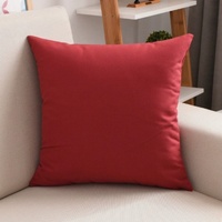 Housse de coussin décorative Kongyu Home Textiles, rouge et blanc, à carreaux et rayures, lot de 4, pour canapé