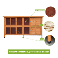 Cage à lapins en bois pour jardin, deux étages, maisons pour animaux de compagnie, cages, vente en gros, nichoirs à lapins personnalisés