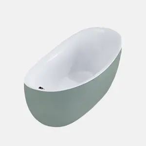 Factory WholesaleFreestanding Acrylic Bathtub For Dealer cUPC Freestanding Acrylic Bathtub Senior Grey Color Customized bathtub