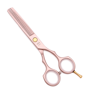 Chuyên Nghiệp Làm Tóc Kéo 5.5 ''AQIABI JP Thép Kéo Tóc Cắt Shears Mỏng Kéo Rose Gold A1104 - Product Image 4
