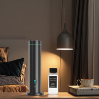 Diffuseur d'arômes rechargeable Type-C sans eau avec coque en alliage d'aluminium, contrôle par application, lumière d'ambiance LED et batterie intégrée pour appareils intelligents