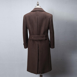 <span class=keywords><strong>Trench</strong></span> da <span class=keywords><strong>uomo</strong></span> sottile in lana con scollo a v Top Streetwear impermeabile <span class=keywords><strong>lungo</strong></span> per Parka taglie forti autunno inverno - Product Image 2