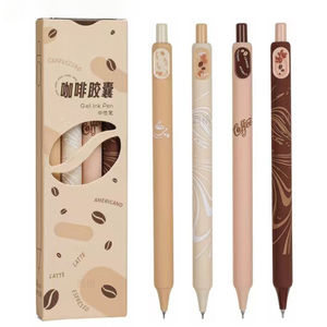 قلم جل ترويجي جديد من البلاستيك بزر، تصميم محايد إبداعي برأس ST، أسود كربوني للطلاب، طقم أقلام توقيع 0.5 مم - Product Image 1