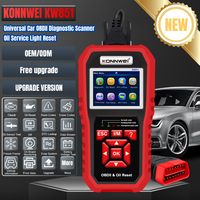 Dispositivo de inspección de código de problemas automático KW851, escáner de comprobación OBD2 para coche, herramienta de reinicio de luz de servicio de aceite para coche de 12V con protocolos OBD2