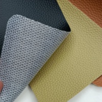 Tissu Jacquard en Similicuir Élastique de Haute Qualité à Motif Litchi pour Sièges de Voiture et Canapés, Sac Écologique en Faux Cuir – Grande Vente