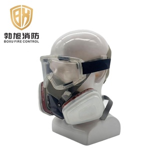 หน้ากากป้องกันแก๊สพิษครึ่งหน้าสำหรับ6200พ่นสีสารเคมีสารกำจัดศัตรูพืชควันพร้อมแว่นตา - Product Image 3