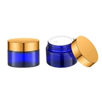Bocaux en verre à vis de haute qualité (100g-5g) marron/givré/transparent/noir/blanc/rose pour crèmes cosmétiques et poudres libres, pour soins de la peau