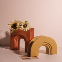 Vase en céramique recyclée Retro Arches Collection Durable Multi Color Home Decor Flower Pot Planter | YST Ceramics Factory
