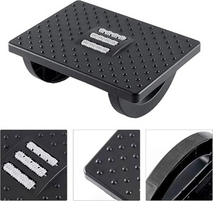 Repose-pieds ergonomique réglable pour bureau, masseur carré en plastique, support sous le bureau pour le travail - Product Image 2