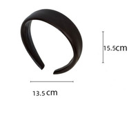 Serre-têtes en cuir PU brillant pour femmes, largeur 4 cm, plusieurs couleurs, accessoires simples pour cheveux avec bande rembourrée
