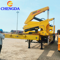 Chine Usine Haute Efficacité 40Ft 3 Essieux 37 45 Tonnes Conteneurs D'expédition Utiliser Latéral Ascenseur Chargeur Hydraulique Squelette Semi-Remorque