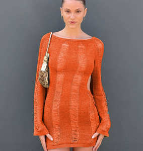 <span class=keywords><strong>Robe</strong></span> dos nu évidée à manches longues Sexy paquet évidé serré <span class=keywords><strong>laine</strong></span> de la hanche <span class=keywords><strong>robe</strong></span> des femmes européennes et américaines - Product Image 6