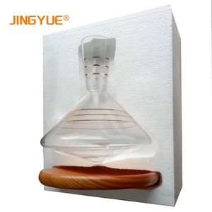 <span class=keywords><strong>Carafe</strong></span> <span class=keywords><strong>à</strong></span> dessus roulant en cristal sans plomb, gobelet rotatif <span class=keywords><strong>à</strong></span> 360 degrés, <span class=keywords><strong>Design</strong></span> secouant, reniflard <span class=keywords><strong>à</strong></span> <span class=keywords><strong>vin</strong></span> rouge avec base en bois, accessoires - Product Image 5