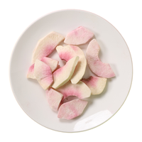 TXS 1kg Bulk Zoete Gevriesdroogde Gesneden Roze Perzik Fruit met Waterconservering Groothandel