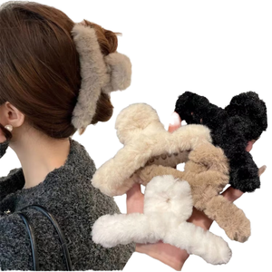 Şık 11cm Hızlı Numune Saç Tokası Sergi Kartı Gelişmiş Duyusal Plastik Saç Tokaları Kızlar ve Kadınlar İçin Peluş Saç Tokası Tutucu - Product Image 2