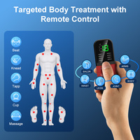 Appareil TENS sans fil double avec une télécommande pour soulager la douleur et détendre les muscles