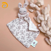 Literie pour bébé en mousseline, doudou mignon, couverture en coton, couverture de sécurité, vente en gros