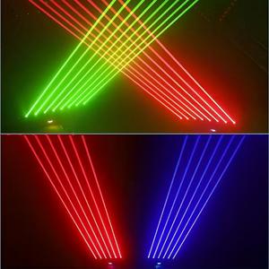 Projecteur de scène à tête mobile avec rideau de <span class=keywords><strong>pluie</strong></span>, logo personnalisable, contrôle sonore DMX512, éclairage de scène pour boîte de nuit, DJ, bar - Product Image 5