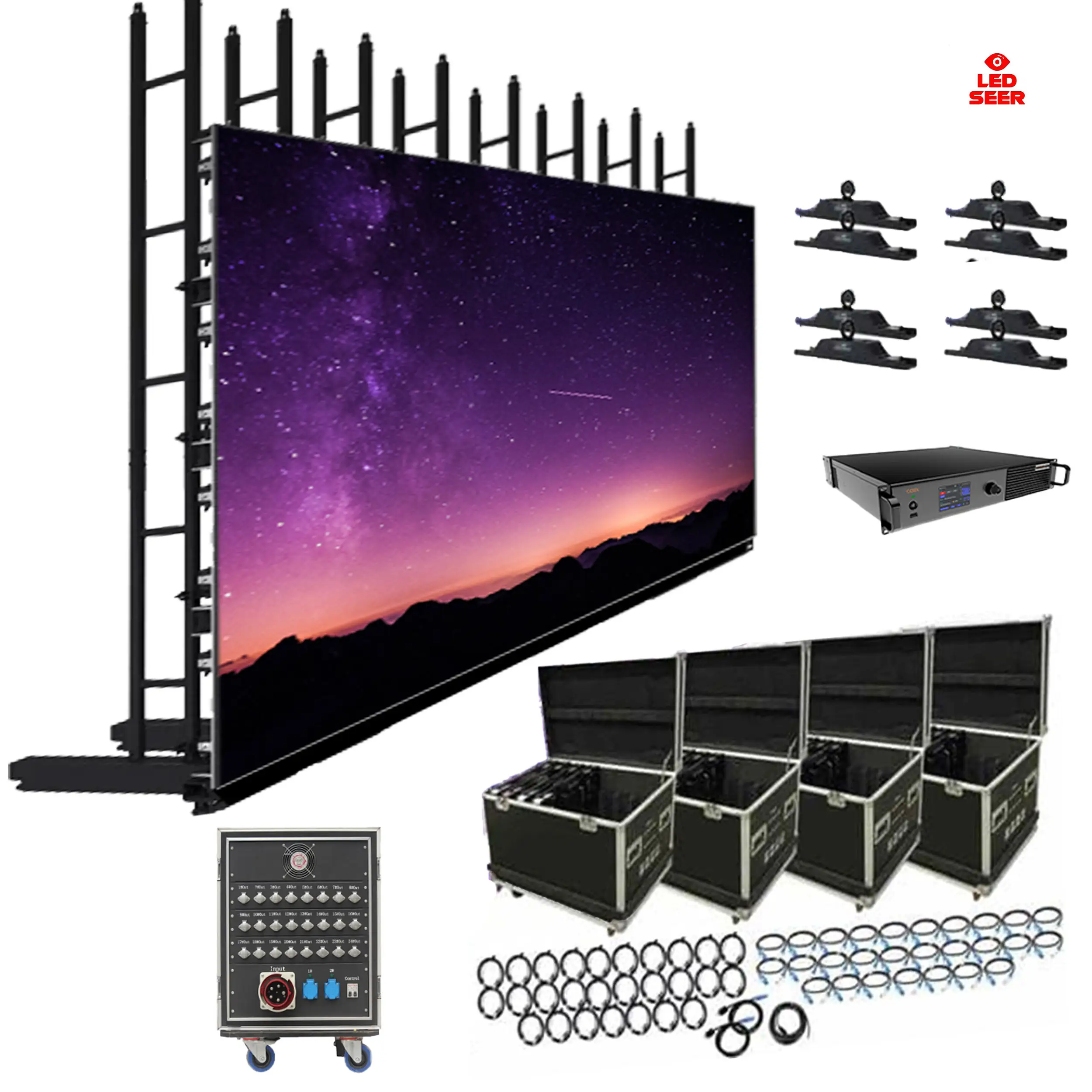 P1.9 P2.6 P2.9 P3.91 Stage Event LED Screen Display Panel Outdoor Indoor Rental Backdrop Video Walls Price For DJ Church Concert