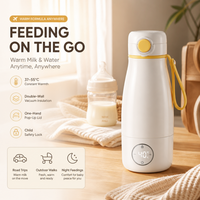 Chauffe-biberon USB portable 360 ml, chauffe rapide, température constante, pour lait maternel et préparations, fournitures d'alimentation pour bébés OEM