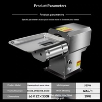 Nouvelle Machine à Trancher la Viande Fraîche Commerciale Multifonction Entièrement Automatique pour Restaurant de Hot Pot, Viande de Bœuf et de Mouton, Garantie 1 An