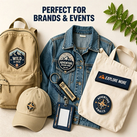 Fabricant OEM, porte-clés tissés avec logo personnalisé, porte-clés brodés, collection de patchs, patchs en PVC, épingles en émail, cadeaux promotionnels personnalisés