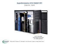Server Penyimpanan Komputer Pelatihan Virtualisasi Pemelajaran Dalam SYS-7049GP-TRT SuperServer