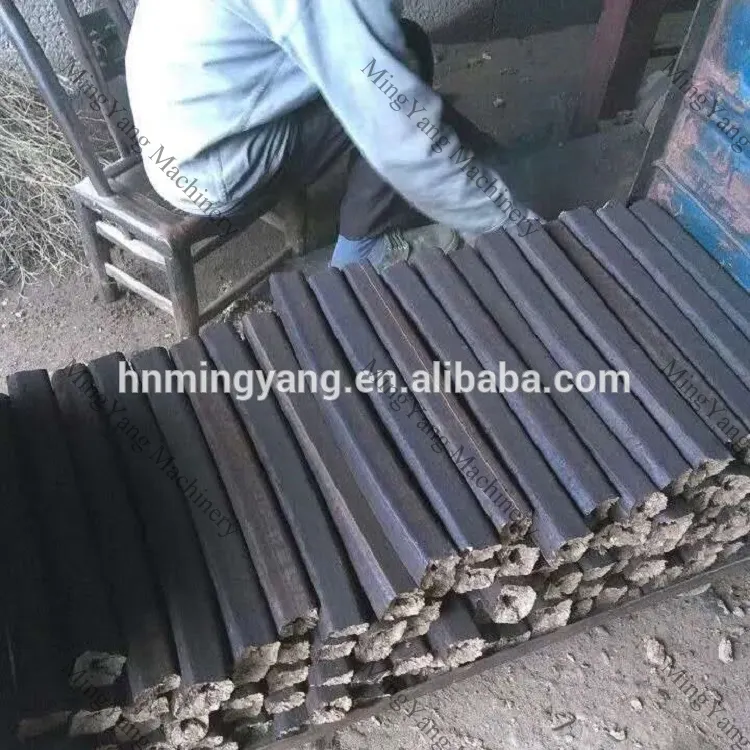 Fabrika satış BARBEKÜ biyokütle ahşap talaş pirinç kabuğu kömür briket yapma makinesi