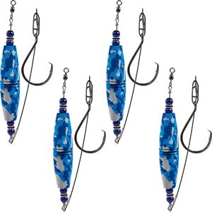 4 PCS/Pack Catfish Float Rig EVA Material Fishing Bobbers Popping with Swivel and Circle Hooks Floats Rattling Cork Catfish Gear - Product Image 6