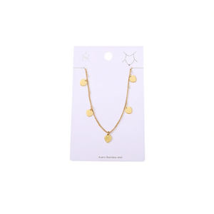 Collana in Acciaio Inossidabile a Forma di Foglia 47667 PQT12 - Product Image 1