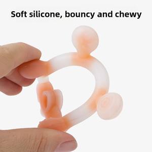 Mordedor de Silicona de Grado Alimenticio, Libre de BPA, Suave, Unisex, para Bebés, con Forma de Elefante, Juguete para Masticar - Product Image 2