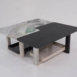 Tavolino da Caffè Moderno di Lusso in Legno Massello, Design Italiano di Alta Gamma con Vano Portaoggetti - Product Image 2