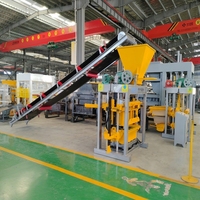 Machine à Briques Électrique QTJ4-40A avec Pompe Hydraulique pour la Production Stabilisée de Blocs de Béton pour la Construction