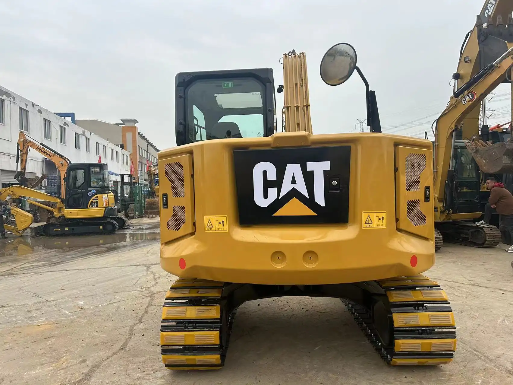 Excavadora CAT 307,5 usada Original de Japón con goma usada CAT hidráulica sobre orugas Mini excavadora 306E2 307D 307,5 312D 320D2