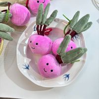 Schattige groente-fruit pluche sleutelhanger cartoon wortel pompoen paddenstoel banaan radijs gevuld tasbedeltje zacht pluizig hangertje cadeau