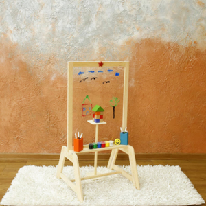 Montessori Preescolar Artista Niños Cama Divertida Madera Tablero de Dibujo Perspectiva Diseño Moderno Origen Europeo Granja Aplicación - Product Image 5