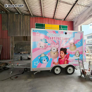 Blackser 3m 소형 푸드 트럭 트레일러 표준 야외 모바일 주방 커피 트럭 판매 솜사탕 - Product Image 4