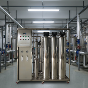 Système RO en acier inoxydable HUAMO 1000 LPH avec <span class=keywords><strong>adoucisseur</strong></span> et 3 réservoirs, filtre à eau contrôlé par PLC - Product Image 3