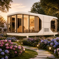 Maisons capsules, maison préfabriquée en conteneur, maison en conteneur de 40 pieds, maison modulaire, conteneur pour bureau, dortoir et hébergement